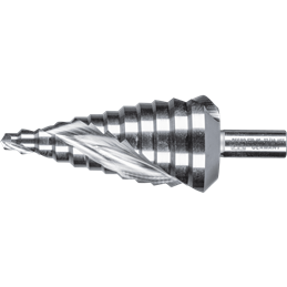PFERD  Wiertło stopniowe HSS 12 stopni wiercenia Ø 6–37 mm 3-płaszczyznowy trzpień Ø 10 mm