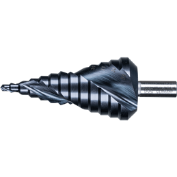 PFERD  Wiertło stopniowe HSS 13 stopni wiercenia Ø 4–39 mm 3-płaszczyznowy trzpień Ø 10 mm z powłoką HICOAT