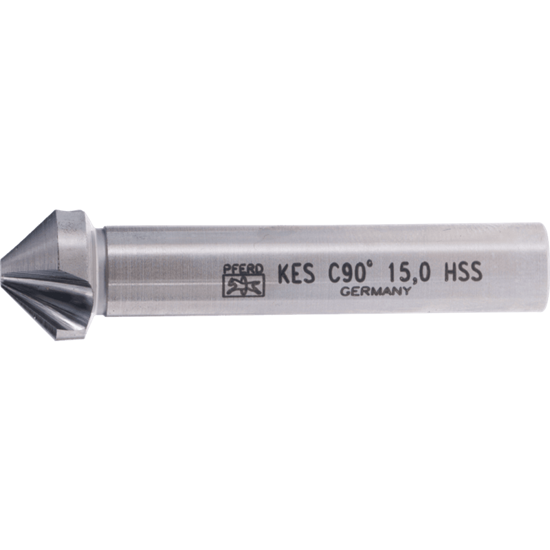 PFERD  Pogłębiacz stożkowy i okrawacz HSS 90° Ø 15 mm trzpień Ø 10 mm DIN 335 C