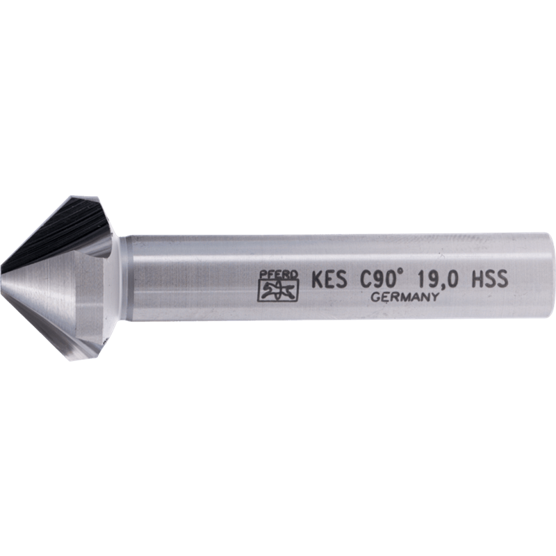 PFERD  Pogłębiacz stożkowy i okrawacz HSS 90° Ø 19 mm trzpień Ø 10 mm DIN 335 C