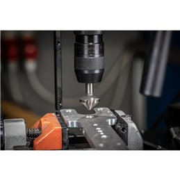 PFERD  Pogłębiacz stożkowy i okrawacz HSS 90° Ø 31 mm trzpień Ø 12 mm DIN 335 C 3-płaszczyznowy