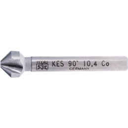 PFERD  Pogłębiacz stożkowy i okrawacz HSSE Co5 90° Ø 10,4 mm trzpień Ø 6 mm DIN 335 C