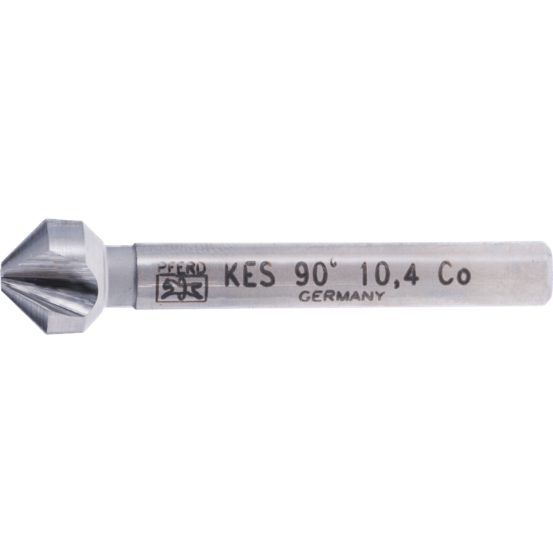 PFERD  Pogłębiacz stożkowy i okrawacz HSSE Co5 90° Ø 10,4 mm trzpień Ø 6 mm DIN 335 C