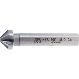 PFERD  Pogłębiacz stożkowy i okrawacz HSSE Co5 90° Ø 15 mm trzpień Ø 10 mm DIN 335 C