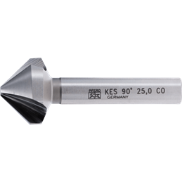PFERD  Pogłębiacz stożkowy i okrawacz HSSE Co5 90° Ø 25 mm trzpień Ø 10 mm DIN 335 C