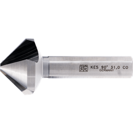 PFERD  Pogłębiacz stożkowy i okrawacz HSSE Co5 90° Ø 31 mm trzpień Ø 12 mm DIN 335 C 3-płaszczyznowy