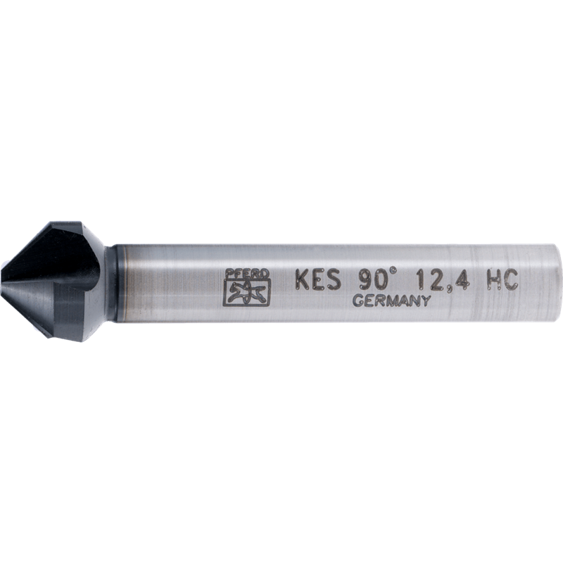 PFERD  Pogłębiacz stożkowy i okrawacz HSS 90° Ø 12,4 mm trzpień Ø 8 mm DIN 335 C z powłoką HICOAT