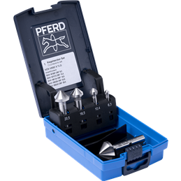 PFERD  Zestaw pogłębiaczy stożkowych HSSE 5-częściowy DIN 335 C 90° wykonanie Co5