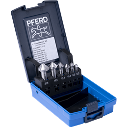 PFERD  Zestaw pogłębiaczy stożkowych HSSE 6-częściowy DIN 335 C 90° wykonanie Co5