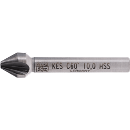 PFERD  Pogłębiacz stożkowy i okrawacz HSS 60° Ø 10 mm trzpień Ø 6 mm DIN 334 C