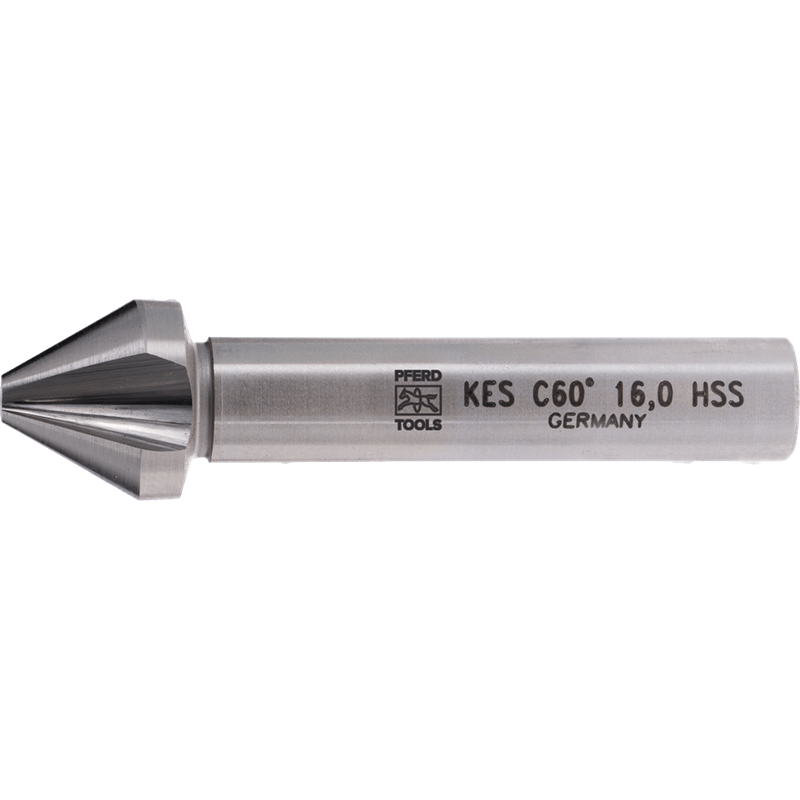 PFERD  Pogłębiacz stożkowy i okrawacz HSS 60° Ø 16 mm trzpień Ø 10 mm DIN 334 C
