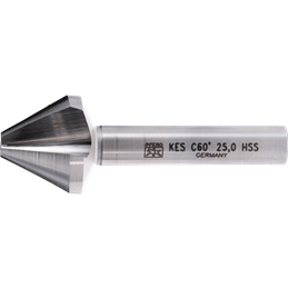 PFERD  Pogłębiacz stożkowy i okrawacz HSS 60° Ø 25 mm trzpień Ø 10 mm DIN 334 C