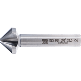 PFERD  Pogłębiacz stożkowy i okrawacz HSS UGT 90° Ø 20,5 mm trzpień Ø 10 mm DIN 335 C o podziałce nierównomiernej