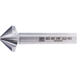 PFERD  Pogłębiacz stożkowy i okrawacz HSS UGT 90° Ø 23 mm trzpień Ø 10 mm DIN 335 C o podziałce nierównomiernej