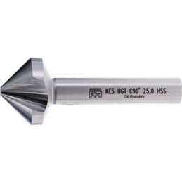 PFERD  Pogłębiacz stożkowy i okrawacz HSS UGT 90° Ø 25 mm trzpień Ø 10 mm DIN 335 C o podziałce nierównomiernej