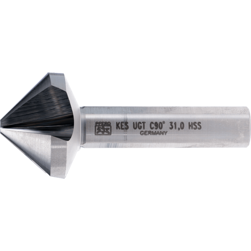 PFERD  Pogłębiacz stożkowy i okrawacz HSS UGT 90° Ø 31 mm trzpień Ø 12 mm DIN 335 C o podziałce nierównomiernej