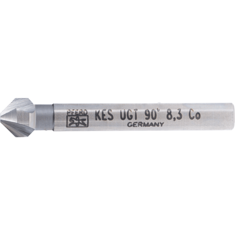 PFERD  Pogłębiacz stożkowy i okrawacz HSSE Co5 90° Ø 8,3 mm trzpień Ø 6 mm DIN 335 C o podziałce nierównomiernej