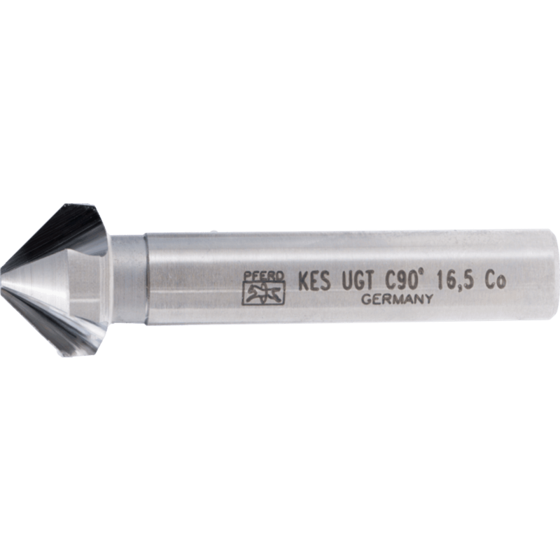 PFERD  Pogłębiacz stożkowy i okrawacz HSSE Co5 90° Ø 16,5 mm trzpień Ø 10 mm DIN 335 C o podziałce nierównomiernej