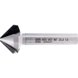 PFERD  Pogłębiacz stożkowy i okrawacz HSSE Co5 90° Ø 25 mm trzpień Ø 10 mm DIN 335 C o podziałce nierównomiernej