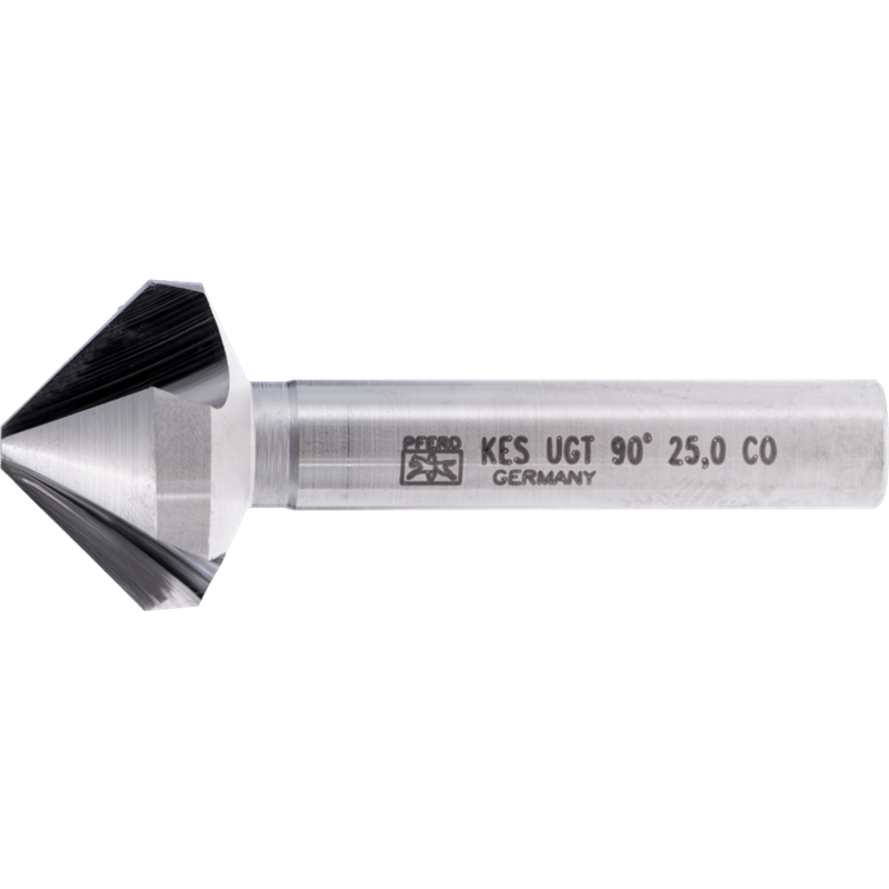 PFERD  Pogłębiacz stożkowy i okrawacz HSSE Co5 90° Ø 25 mm trzpień Ø 10 mm DIN 335 C o podziałce nierównomiernej