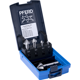 PFERD  Zestaw pogłębiaczy stożkowych HSS UGT 5-częściowy DIN 335 C 90° o podziałce nierównomiernej