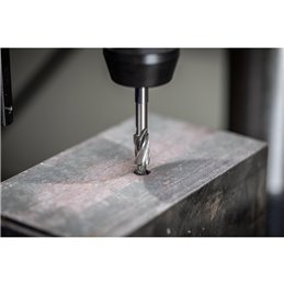 PFERD  Płaski pogłębiacz HSS z czopem prowadzącym DIN 373 Ø 10,0 mm trzpień Ø 8 mm średnie do otworów przelotowych