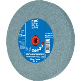 PFERD  Kamień szlifierski Ø 250 x 25 mm, Ø otworu 51 mm, SiC60 do materiałów twardych, np. stopy twarde