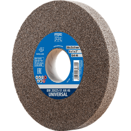 PFERD  Kamień szlifierski Ø 200 x 25 mm otwór Ø 51 mm SiC60 do materiałów twardych, np. stopów twardych