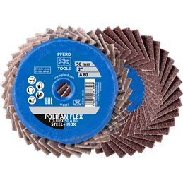 PFERD  COMBIDISC Mini-POLIFAN Korund CDR Ø 50 mm A60 do zastosowań uniwersalnych