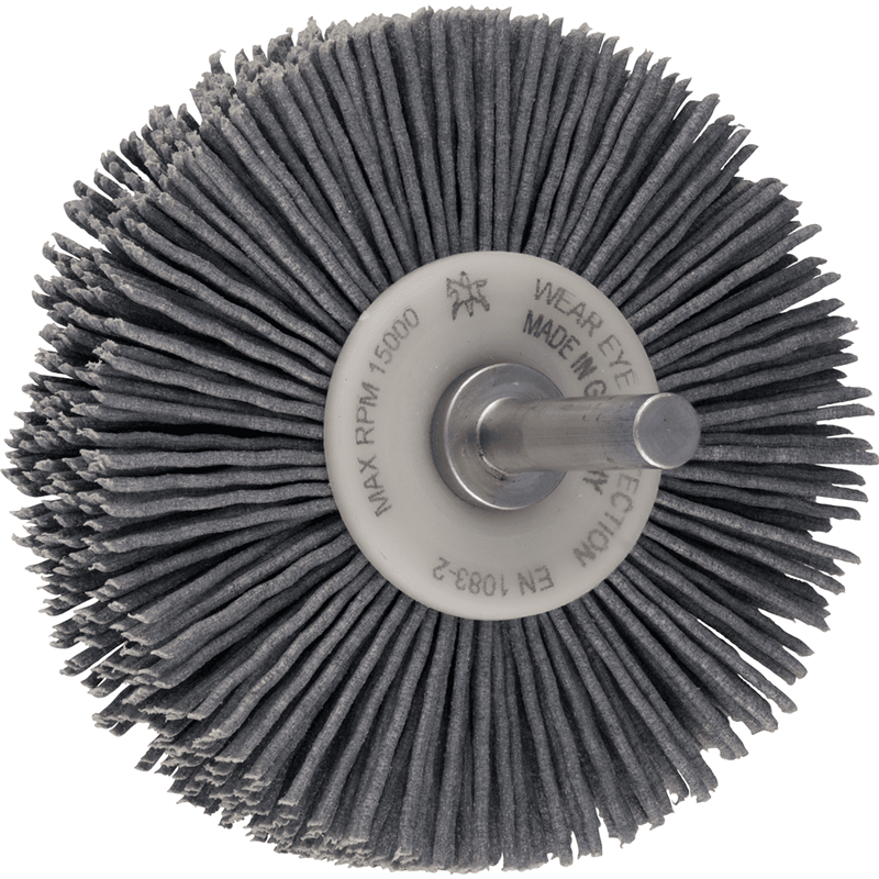 PFERD  Szczotka tarczowa niepleciona INOX-TOTAL RBUIT, Ø 70x15 mm, Ø trzonka 6 mm, włókno SiC Ø 0,90 mm, ziarno 180, osłony z tw