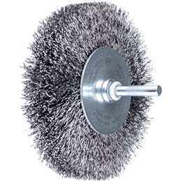 PFERD  Szczotka tarczowa niepleciona RBU Ø100 x 20 mm trzpień Ø6 mm drut stalowy Ø0,30