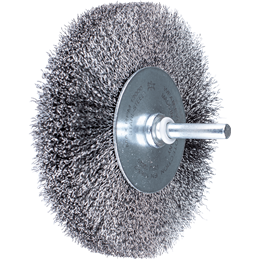 PFERD  Szczotka tarczowa niepleciona RBU Ø100 x 20 mm trzpień Ø6 mm drut stalowy Ø0,20