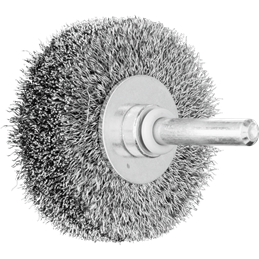 PFERD  Szczotka tarczowa niepleciona POS RBU Ø50 x 15 mm trzpień Ø6 mm drut stalowy Ø0,20