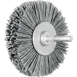 PFERD  Szczotka tarczowa niepleciona POS RBU Ø70 x 15 mm trzpień Ø6 mm włókno SiC Ø0,90 ziarno 180