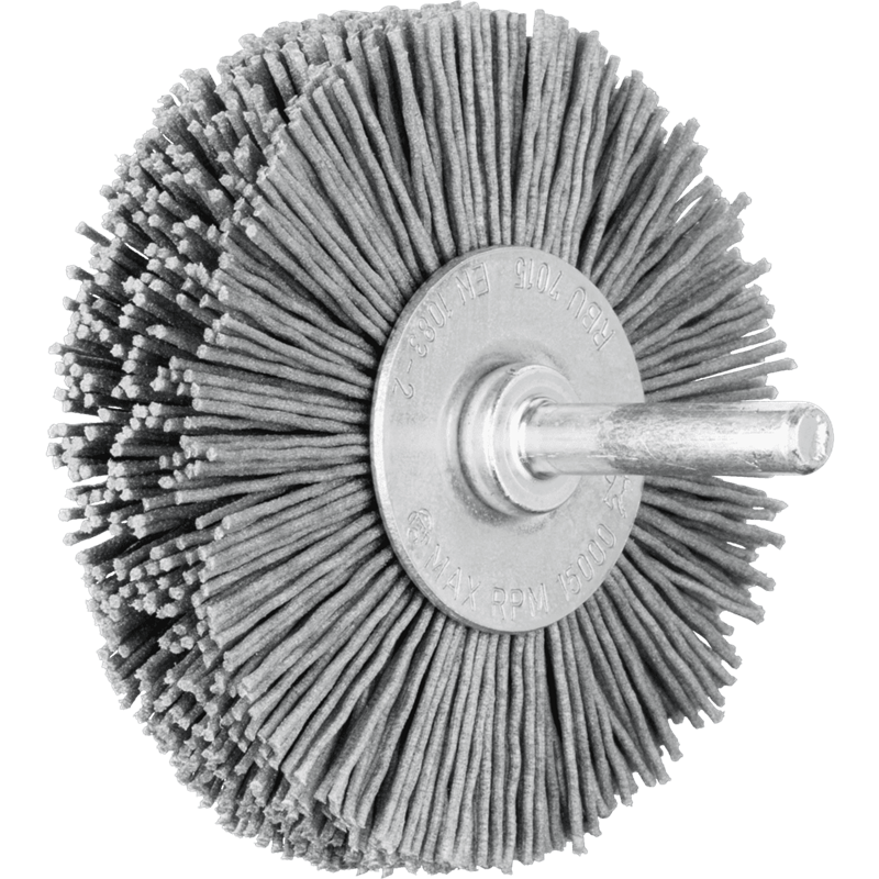PFERD  Szczotka tarczowa niepleciona POS RBU Ø70 x 15 mm trzpień Ø6 mm włókno SiC Ø0,90 ziarno 180