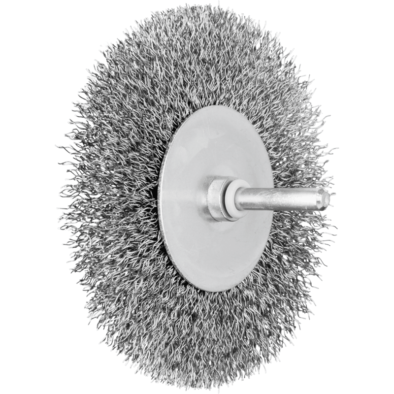 PFERD  Szczotka tarczowa niepleciona POS RBU Ø100 x 10 mm trzpień Ø6 mm drut stalowy Ø0,30