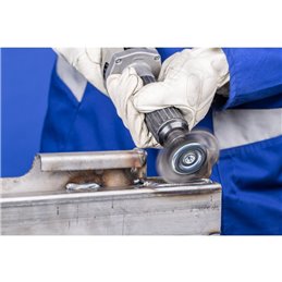 PFERD  Szczotka tarczowa pleciona POS RBG Ø76 x 6 mm trzpień Ø6 mm drut stalowy Ø0,50