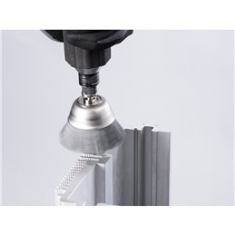 PFERD  Szczotka garnkowa niepleciona INOX-TOTAL RBUIT, Ø 50 mm, Ø trzonka 6 mm, włókno SiC Ø 0,90 mm, ziarno 180