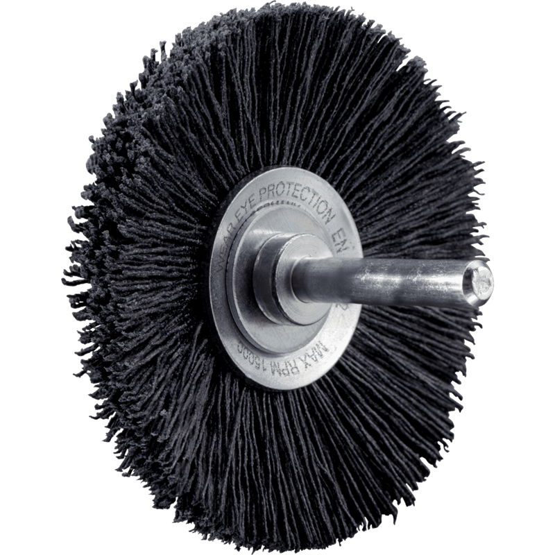 PFERD  Szczotka stożkowa niepleciona KBU Ø 70 x 10 mm trzpień Ø 6 mm włókno CO Ø 0,55 mm ziarno 120, szczotkowanie wsteczne