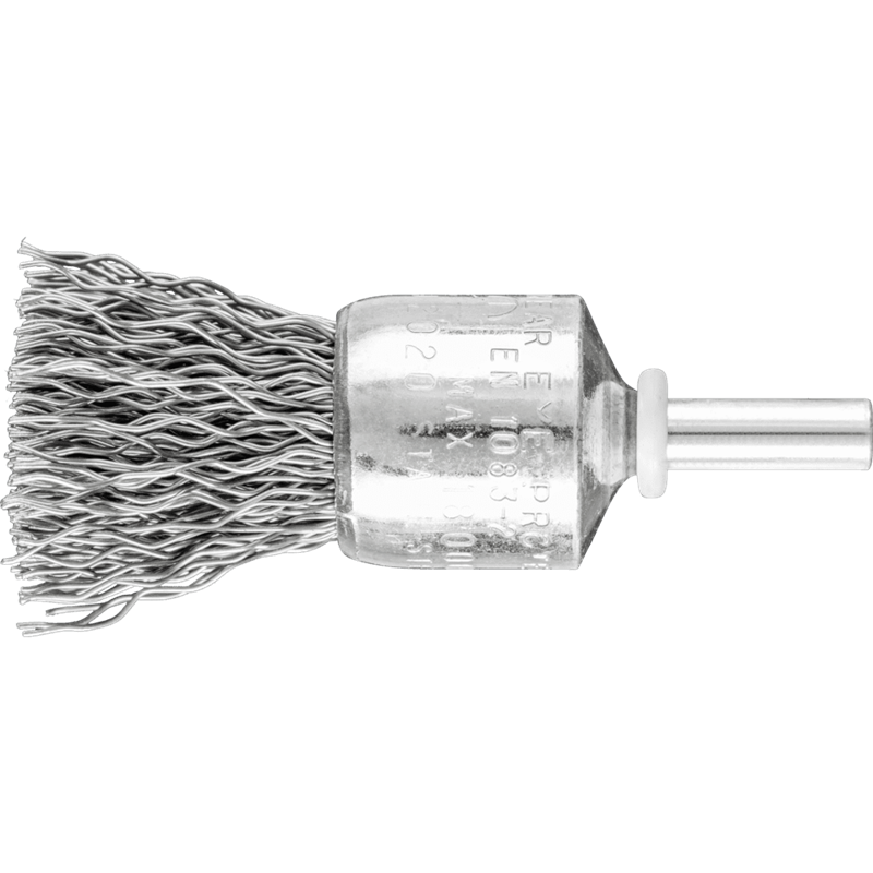 PFERD  Niepleciona szczotka-pędzelek PBU Ø20 mm trzpień Ø6 mm drut stalowy Ø0,50