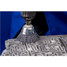 PFERD  Szczotka garnkowa niepleciona TBU Ø 50 mm trzpień Ø 6 mm włókno SiC Ø 0,90 ziarno 180 (1)