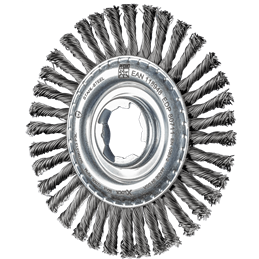 PFERD  Szczotka PIPELINE pleciona RBG Ø 115 x 6 otwór 22,2 mm / X-LOCK drut stalowy Ø 0,50 mm do szlifierki kątowej