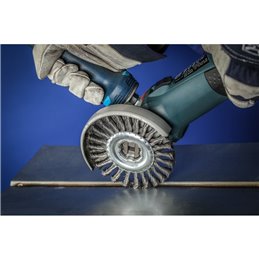 PFERD  Szczotka PIPELINE pleciona RBG Ø 115 x 6 otwór 22,2 mm / X-LOCK drut stalowy Ø 0,50 mm do szlifierki kątowej