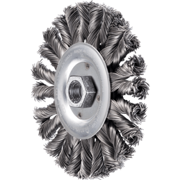 PFERD  POS COMBITWIST szczotka okrągła pleciona RBG HD Ø 125 x 12 mm M14 drut stalowy Ø 0,50 mm do szlifierek kątowych