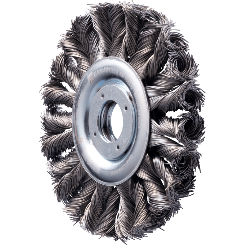 PFERD  POS COMBITWIST szczotka okrągła pleciona RBG HD Ø 125 x 12 x 22,2 mm drut stalowy Ø 0,50 mm do szlifierek kątowych