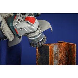 PFERD  Szczotka garnkowa pleciona TBG Ø 65 mm, otwór 22,2 mm/X-LOCK drut ze stali Ø 0,50 mm do szlifierki kątowej