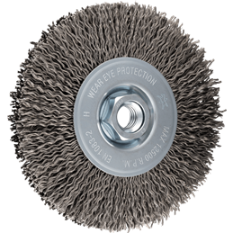 PFERD  Szczotka tarczowa niepleciona RBU, Ø 125 x 15 mm, M14, drut pleciony ze stali nierdzewnej Ø 0,30 mm do szlifierki kątowej