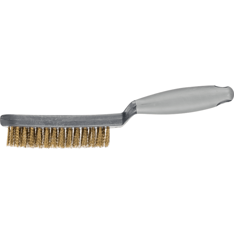 PFERD  Szczotka ręczna z plastikowym korpusem i ergonomicznym uchwytem HBUP 3-rzędowa drut mosiężny Ø0,30