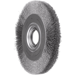 PFERD  Szczotka tarczowa szeroka niepleciona RBU Ø 250 x 30x różne otwory drut stalowy Ø 0,20 szlifierka stacjonarna
