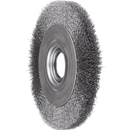PFERD  Szczotka tarczowa szeroka niepleciona POS RBU Ø 250 x 30x różne otwory drut stalowy Ø 0,30 szlifierka stacjonarna